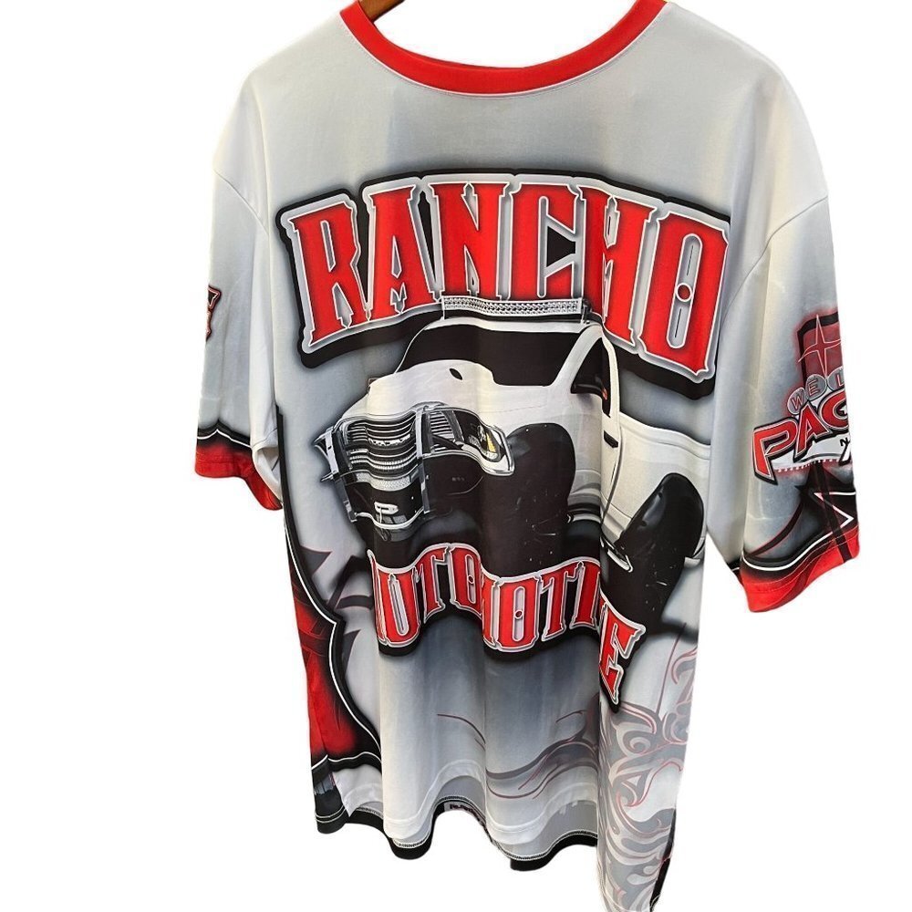 Pacific Apparel Shirt Mens 2X Las Vegas Rancho Truck Theme Pullover‎ Shor…